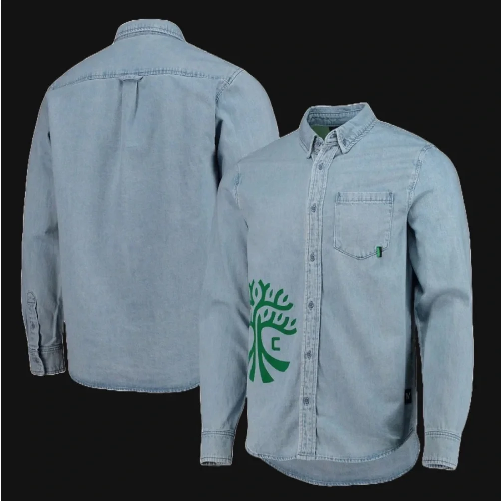 The Wild Collective Austin FC Denim Shirt